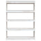 vidaXL Book Cabinet/Room Divider White 100x30x135.5 cm Solid Pinewood