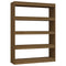 vidaXL Book Cabinet/Room Divider Honey Brown 100x30x135.5 cm Solid Pinewood