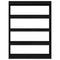 vidaXL Book Cabinet/Room Divider Black 100x30x135.5 cm Solid Pinewood
