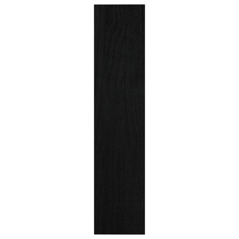 vidaXL Book Cabinet/Room Divider Black 100x30x135.5 cm Solid Pinewood