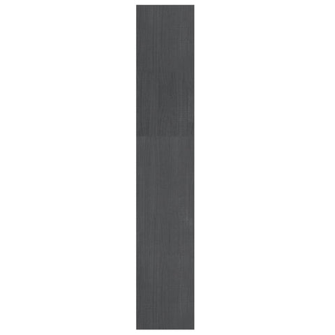 vidaXL Book Cabinet/Room Divider Grey 100x30x167.5 cm Solid Pinewood