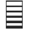 vidaXL Book Cabinet/Room Divider Black 100x30x167.5 cm Solid Pinewood