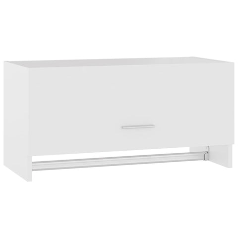 vidaXL Wardrobe White 70x32.5x35 cm Engineered Wood