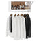 vidaXL Wardrobe White 70x32.5x35 cm Engineered Wood