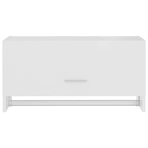 vidaXL Wardrobe White 70x32.5x35 cm Engineered Wood