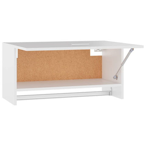 vidaXL Wardrobe White 70x32.5x35 cm Engineered Wood