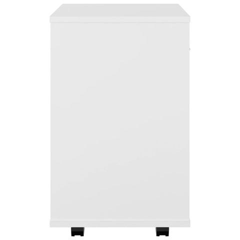 vidaXL Rolling Cabinet White 46x36x59 cm Engineered Wood