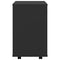 vidaXL Rolling Cabinet Black 46x36x59 cm Engineered Wood