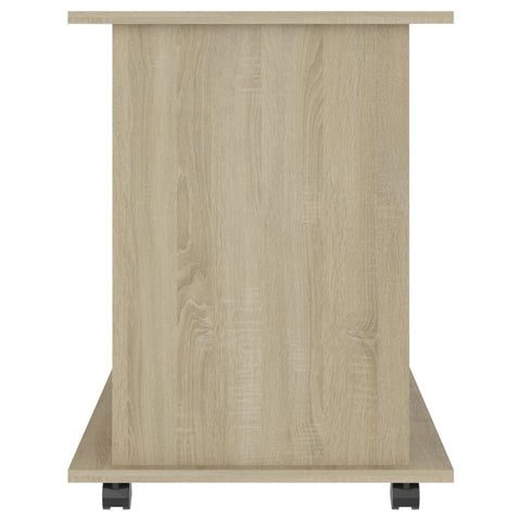 vidaXL Rolling Cabinet Sonoma Oak 60x45x60 cm Engineered Wood