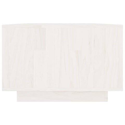 vidaXL Coffee Table White 110x50x33.5 cm Solid Pinewood