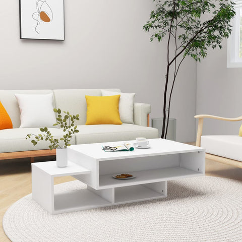 vidaXL Coffee Table White 105x55x32 cm Engineered Wood
