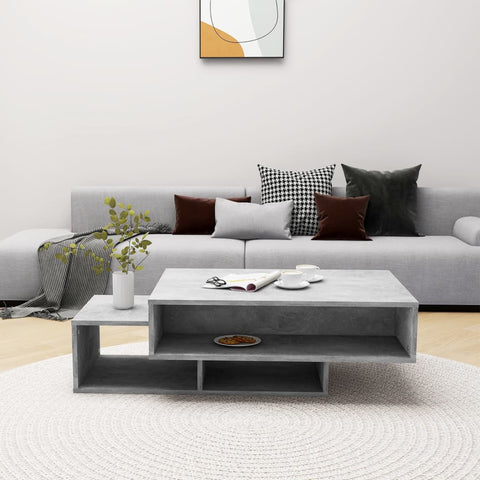 vidaXL Coffee Table Concrete Grey 105x55x32 cm Engineered Wood