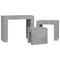 vidaXL Nesting Coffee Tables 3 pcs Concrete Grey Engineered Wood