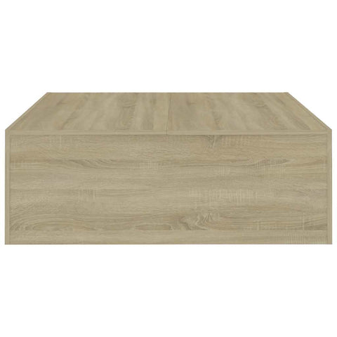 vidaXL Coffee Table Sonoma Oak 100x100x35 cm Engineered Wood