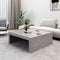 vidaXL Coffee Table Concrete Grey 100x100x35 cm Engineered Wood