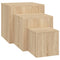 vidaXL Side Tables 3 pcs Sonoma Oak Engineered Wood