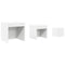 vidaXL Nesting Tables 3 pcs White Engineered Wood