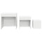 vidaXL Nesting Tables 3 pcs White Engineered Wood