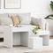 vidaXL Nesting Tables 3 pcs White Engineered Wood