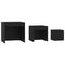 vidaXL Nesting Tables 3 pcs Black Engineered Wood