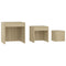 vidaXL Nesting Tables 3 pcs Sonoma Oak Engineered Wood