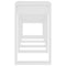 vidaXL Nesting Tables 3 pcs White Engineered Wood