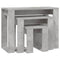 vidaXL Nesting Tables 3 pcs Concrete Grey Engineered Wood
