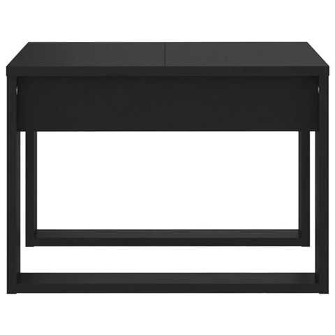 vidaXL Side Table Black 50x50x35 cm Engineered Wood