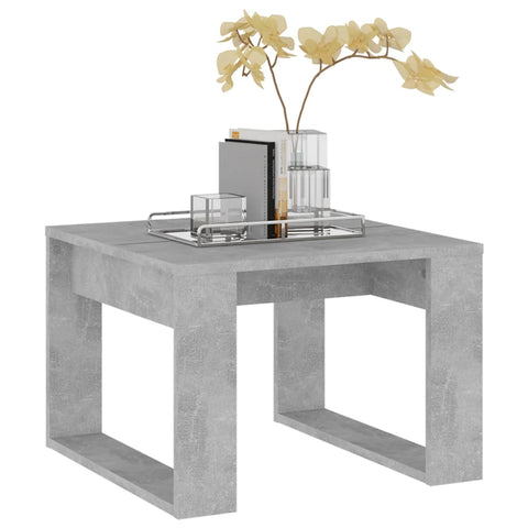 vidaXL Side Table Concrete Grey 50x50x35 cm Engineered Wood