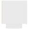 vidaXL Bedside Cabinet White 100x35x40 cm Engineered Wood