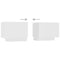 vidaXL Bedside Cabinet White 100x35x40 cm Engineered Wood