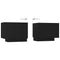 vidaXL Bedside Cabinet Black 100x35x40 cm Engineered Wood