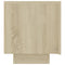 vidaXL Bedside Cabinet Sonoma Oak 100x35x40 cm Engineered Wood