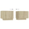 vidaXL Bedside Cabinet Sonoma Oak 100x35x40 cm Engineered Wood