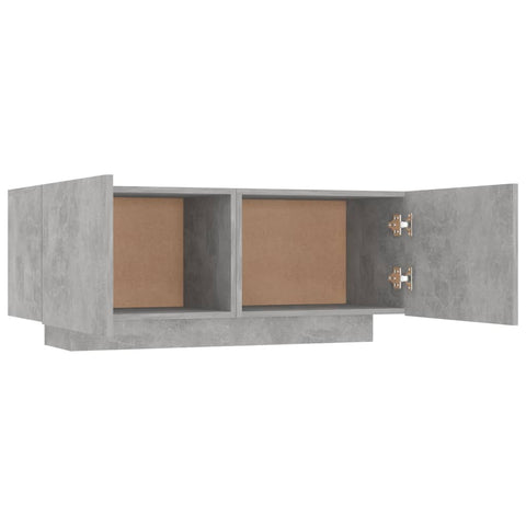 vidaXL Bedside Cabinet Concrete Grey 100x35x40 cm Engineered Wood