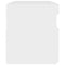 vidaXL Bedside Cabinet & LED Lights 2 pcs White 60x35x40 cm Engineered Wood