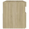 vidaXL Bedside Cabinet & LED Lights Sonoma Oak 60x35x40 cm Engineered Wood