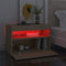 vidaXL Bedside Cabinet & LED Lights 2 pcs Sonoma Oak 60x35x40 cm