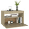 vidaXL Bedside Cabinet & LED Lights 2 pcs Sonoma Oak 60x35x40 cm