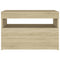 vidaXL Bedside Cabinet & LED Lights 2 pcs Sonoma Oak 60x35x40 cm