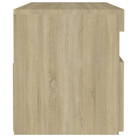 vidaXL Bedside Cabinet & LED Lights 2 pcs Sonoma Oak 60x35x40 cm
