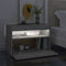 vidaXL Bedside Cabinet & LED Lights Concrete Grey 60x35x40 cm