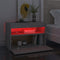 vidaXL Bedside Cabinet & LED Lights Concrete Grey 60x35x40 cm