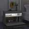 vidaXL Bedside Cabinet & LED Lights 2 pcs Concrete Grey 60x35x40 cm