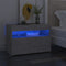 vidaXL Bedside Cabinet & LED Lights 2 pcs Concrete Grey 60x35x40 cm