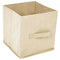 vidaXL Storage Cabinet with 4 Fabric Baskets Cream 63x30x71 cm Steel