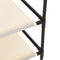 vidaXL Storage Cabinet with 4 Fabric Baskets Cream 63x30x71 cm Steel