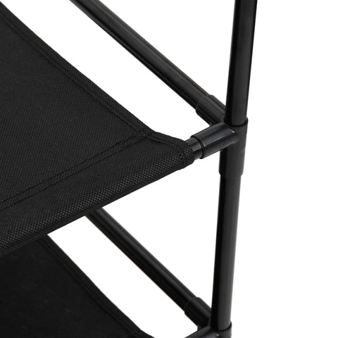 vidaXL Storage Cabinet with 6 Drawers 55x29x55 cm Black Steel