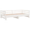 vidaXL Pull-out Day Bed without Mattress White 2x(90x200)cm