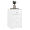 vidaXL Bed Cabinet White 40x40x63 cm Engineered Wood